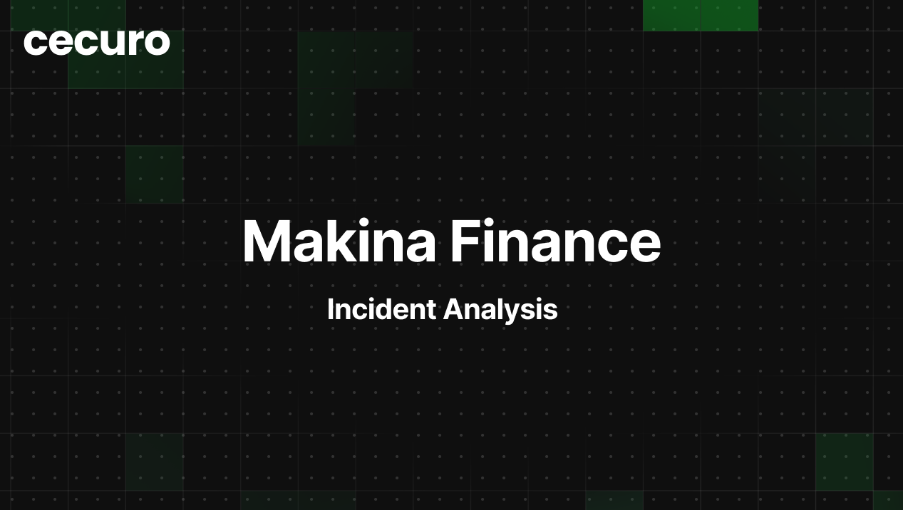 The Makina Finance Exploit: How Oracle Manipulation Drained $4.13M