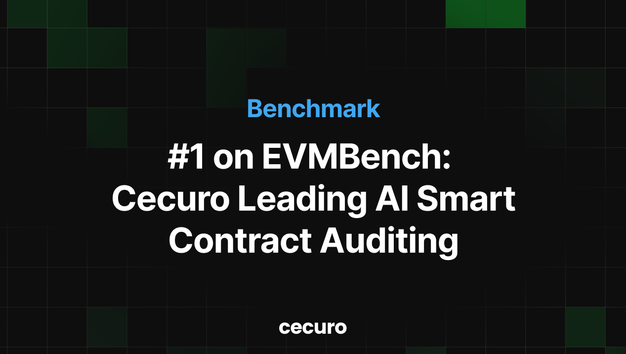 Cecuro Leads OpenAI's EVMBench: Detection on Smart Contract Exploits