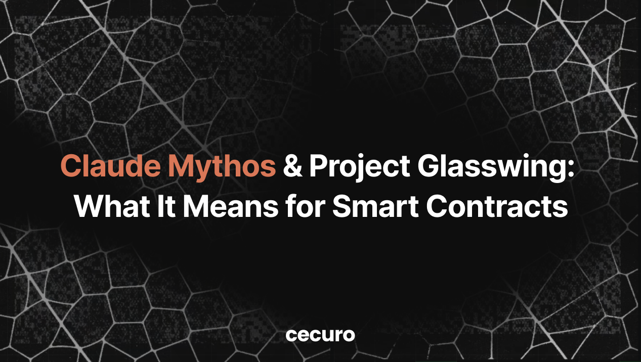 Claude Mythos and Project Glasswing: What Anthropic's Frontier Security Model Means for Smart Contracts